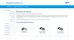 Desktop Screenshot of bloeddrukmeter.be